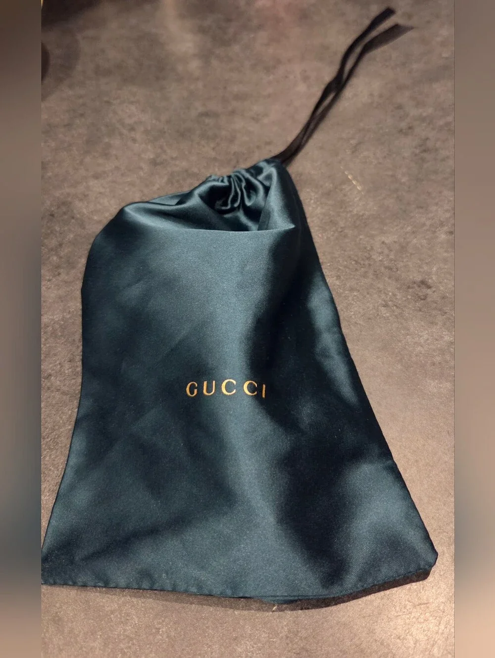 Gucci Black Oval Sunglasses with Case